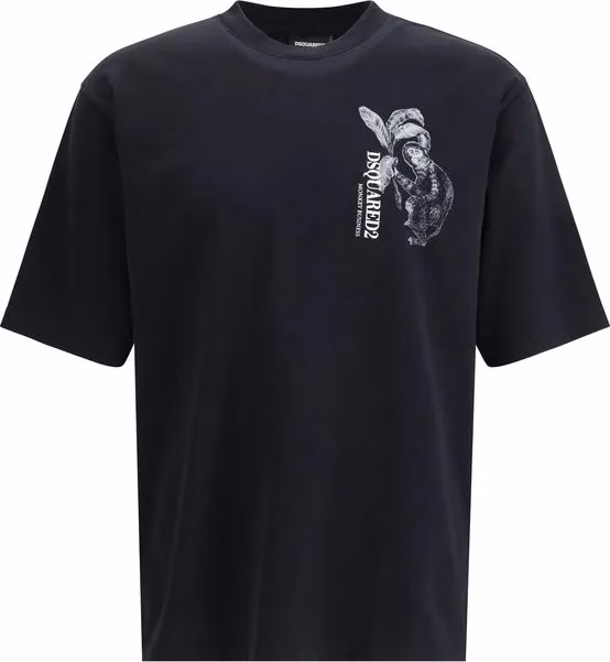 Dsquared² Black Cotton T-Shirt