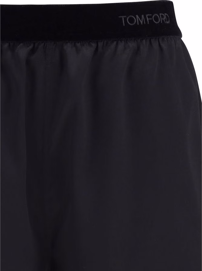 Tom Ford Black Silk Bermuda Shorts