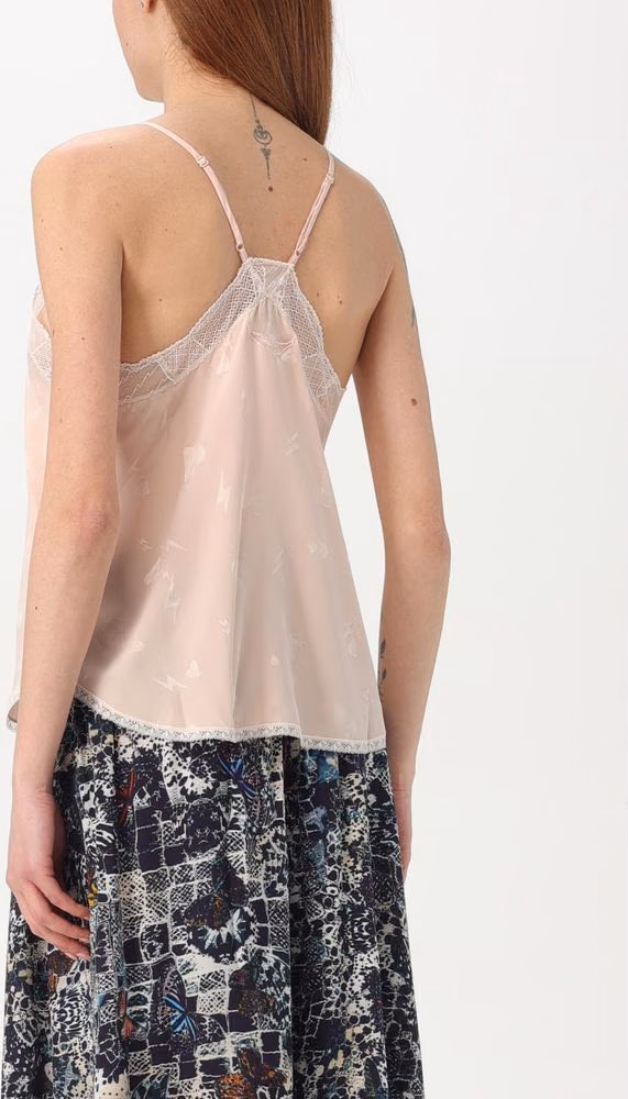 Zadig & Voltaire Multicolor Polyester Satin Top
