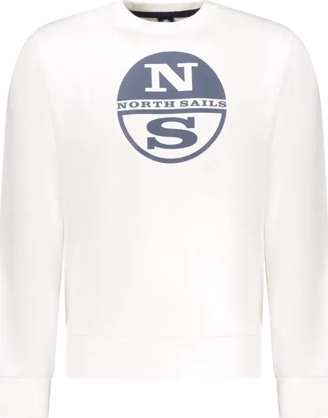 North Sails White Cotton Men's Sweatshirt