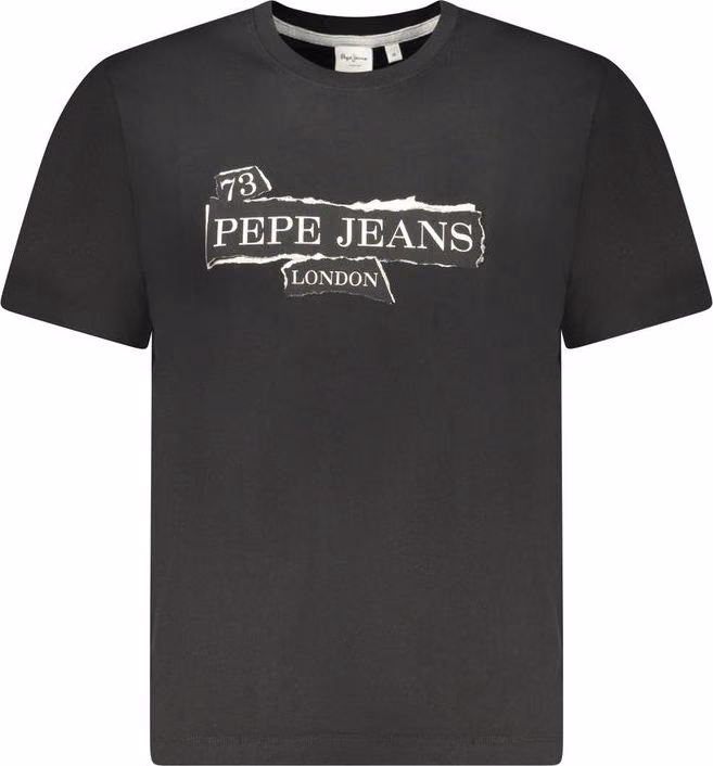 Pepe Jeans Black Cotton Men's T-Shirt