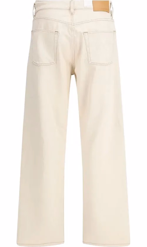 Sunflower Beige Cotton Relaxed Fit Jeans
