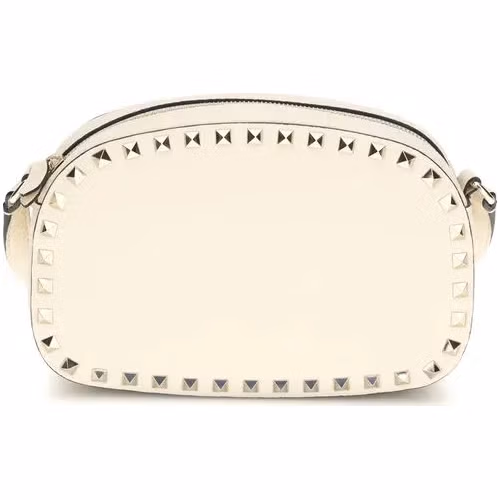 Valentino Garavani Beige Calf Leather Bos Taurus Shoulder Bag