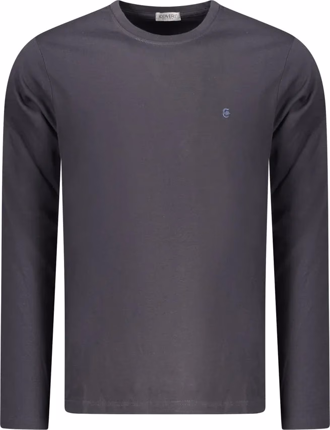 Coveri Moving Blue Cotton Men T-Shirt