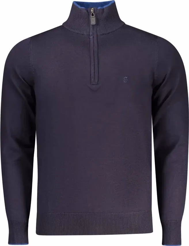Coveri Moving Blue Viscose Men Sweater