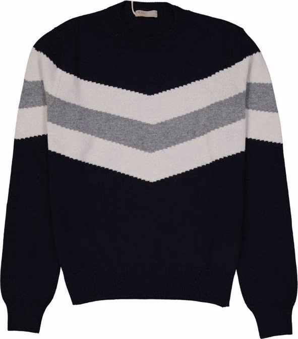 Herno Blue Wool Sweatshirt