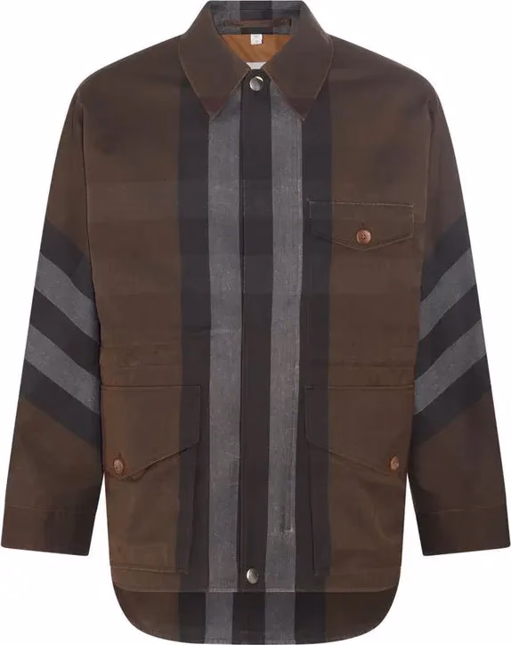 Burberry Brown Cotton Parka