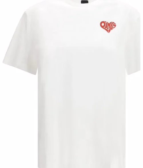 PINKO White Cotton T-Shirt