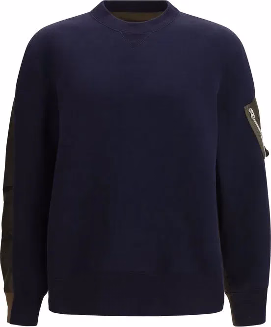 Sacai Blue Cotton Sweatshirt