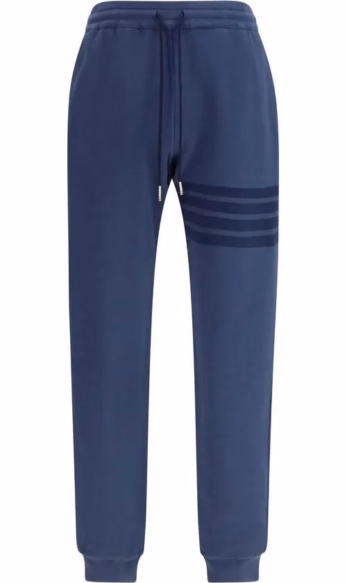 Thom Browne Blue Cotton Casual Pants