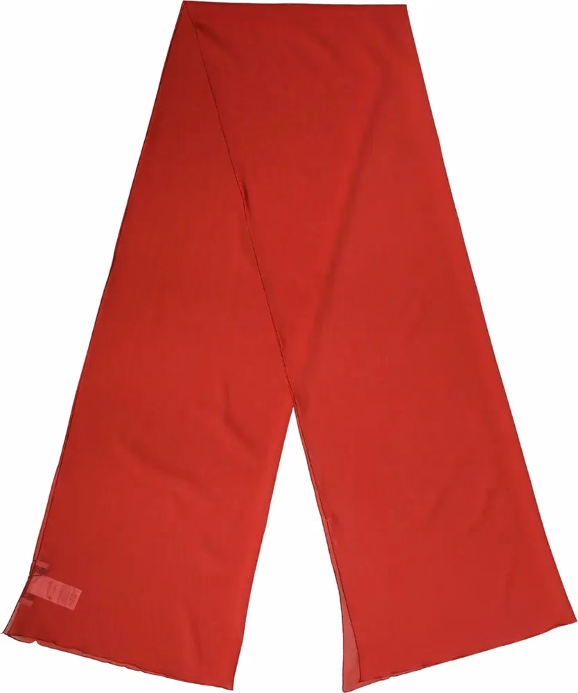 Dolce & Gabbana Red Silk Neck Wrap Shawl Women Stole 200cm x 64cm Scarf