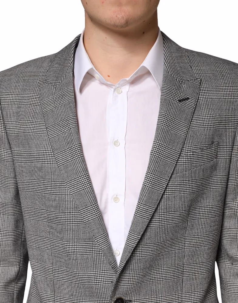 Dolce & Gabbana Gray MARTINI Single Breasted Formal 2PC Suit