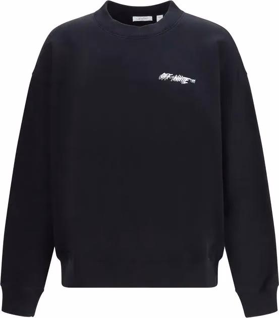 Off-White Black Cotton Sweatshirt