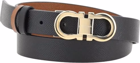 Ferragamo Brown Calf Leather Bos Taurus Regular Belt