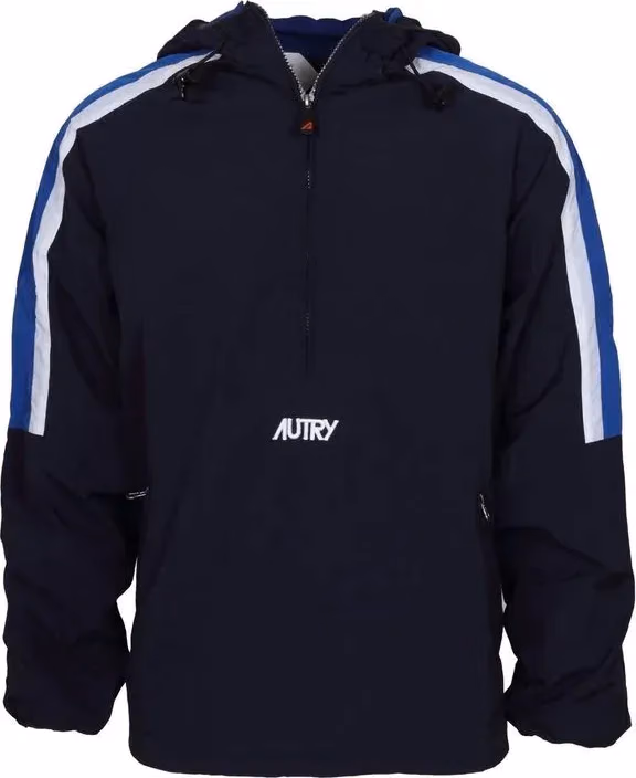 Autry Blue Nylon Shell Jacket