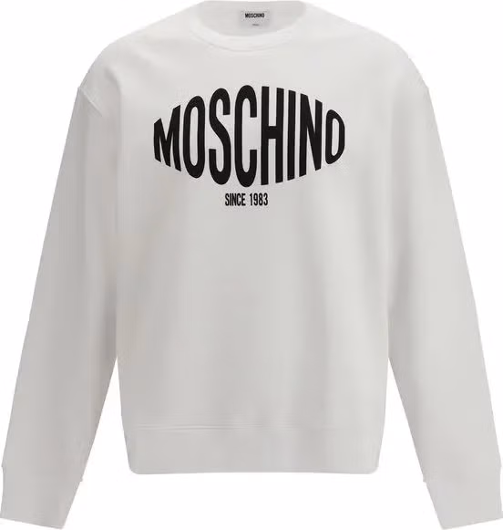 Moschino White Cotton Sweatshirt