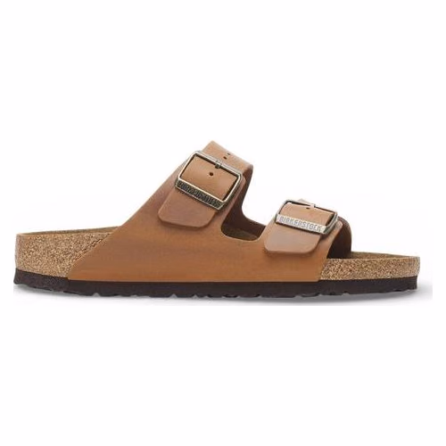 Birkenstock Brown Leather Flat Sandals