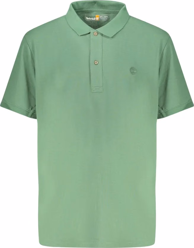Timberland Verde Cotton Men Polo Shirt