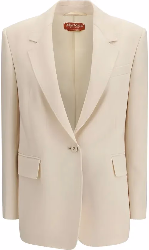 Max Mara Beige Triacetate Blazer