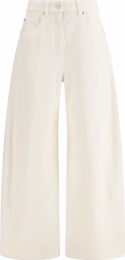 Brunello Cucinelli Beige Cotton Casual Pants