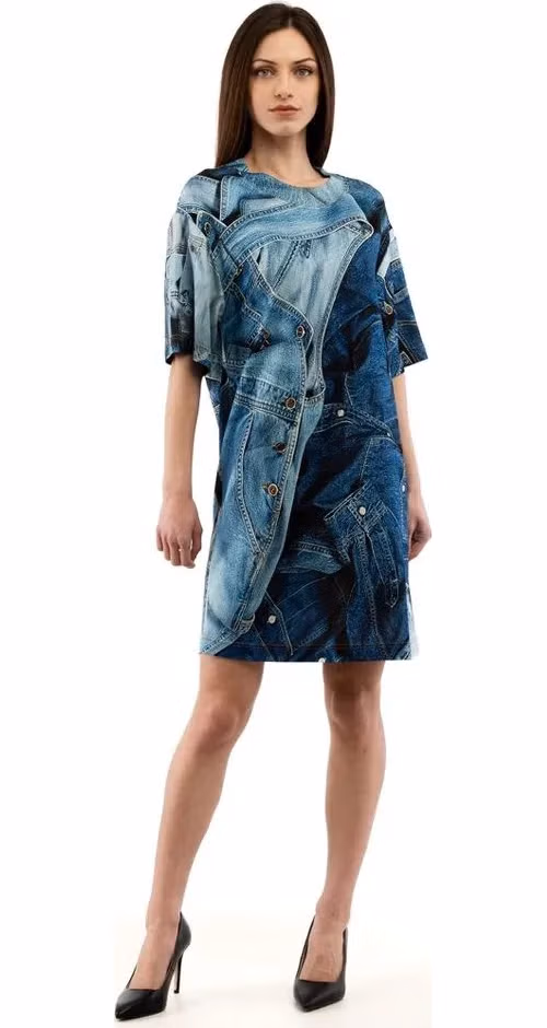 Moschino Multicolor Viscose Casual Dress