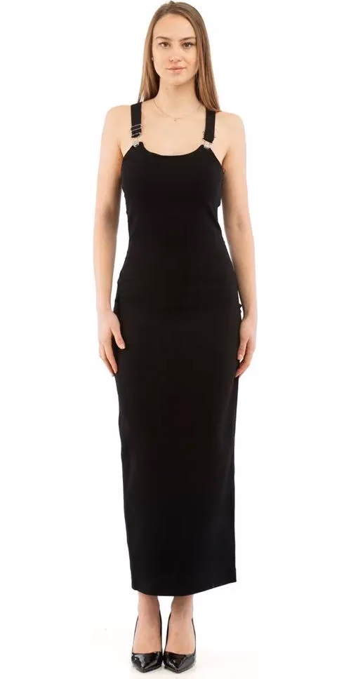 Moschino Black Marabou Casual Dress
