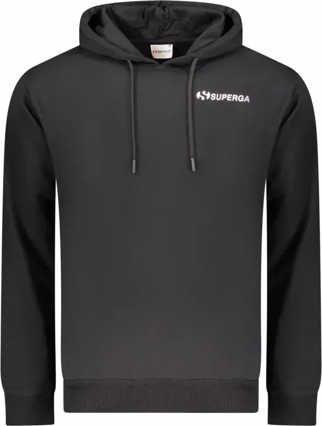 Superga Black Cotton Men's Hoodie