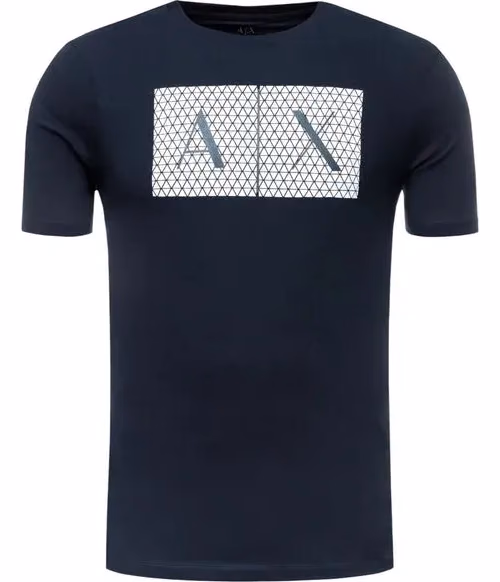 Armani Exchange Blue Cotton T-Shirt
