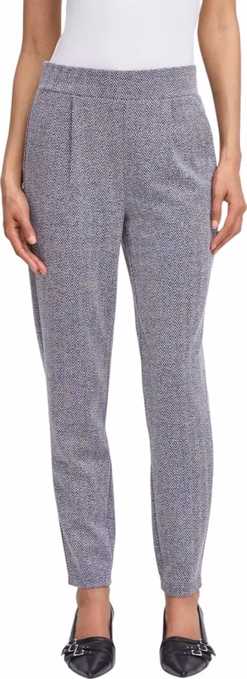 ICHI Blue Polyester Skinny Pants