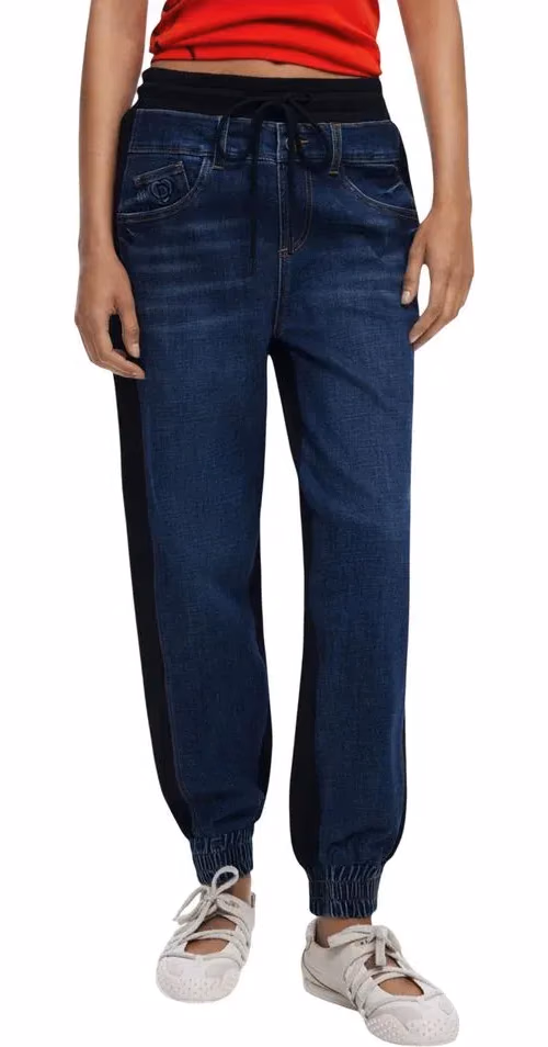 Desigual Blue Cotton Joggers (Workout Pants)
