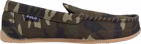 Ralph Lauren Green Textile Slippers