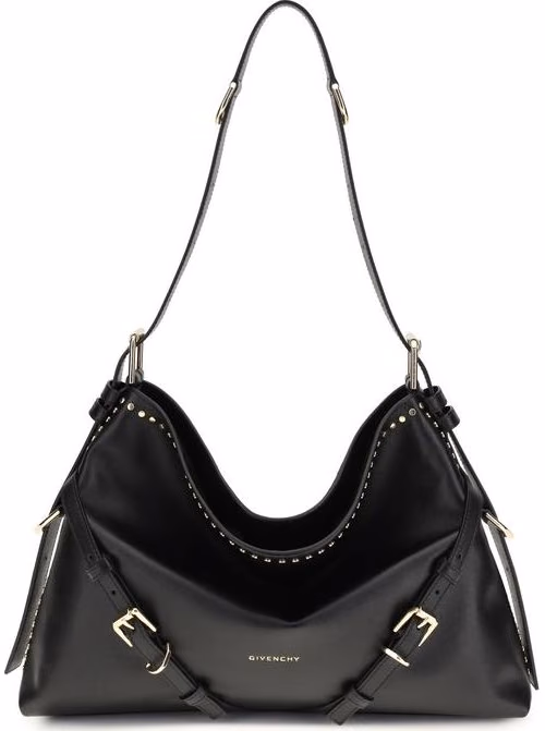 Givenchy Black Calf Leather Bos Taurus Shoulder Bag