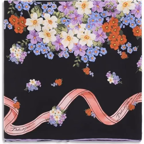 Dolce & Gabbana Multicolor Silk Scarf