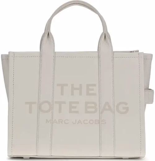 Marc Jacobs White Calf Leather Bos Taurus Handbag