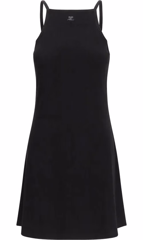 Courrèges Black Viscose Casual Dress