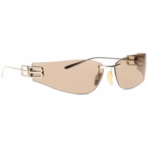 Balenciaga Gold Metal Sunglasses