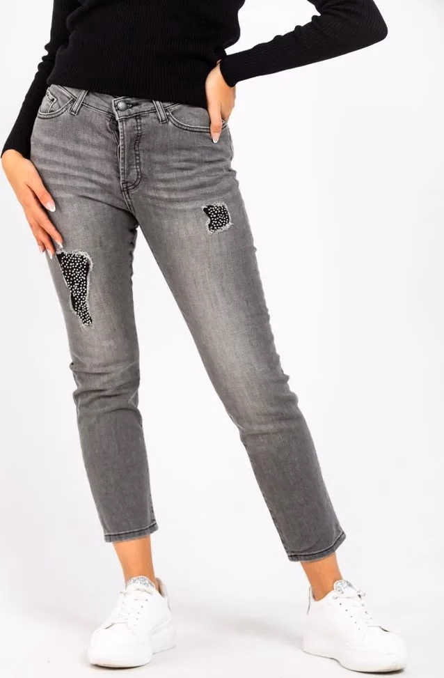 Gas Gray Cotton Jeans Denim