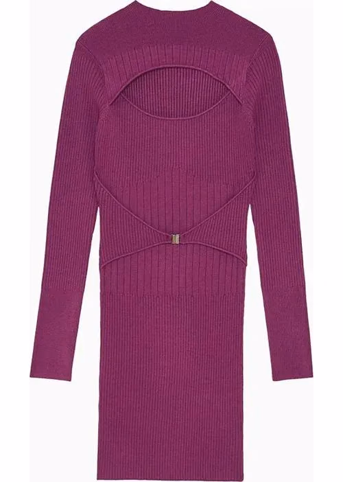 Patrizia Pepe Purple Viscose Casual Dress