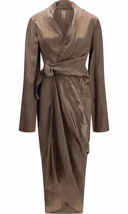 Rick Owens Brown Copper Casual Dress