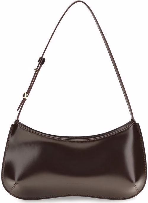 Jacquemus Brown Calf Leather Bos Taurus Shoulder Bag