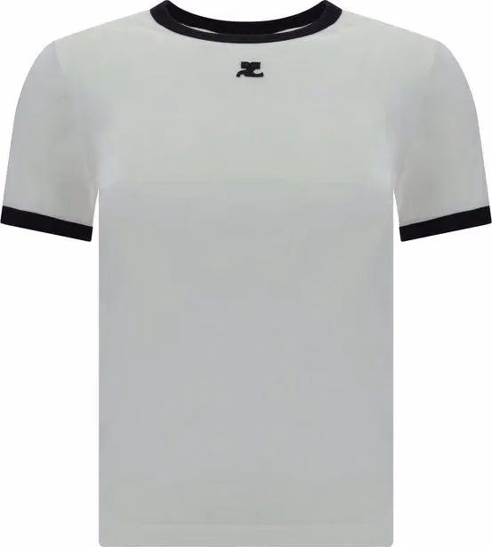 Courrèges White Cotton T-Shirt