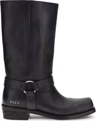Black Calf Leather Bos Taurus Ankle Boots