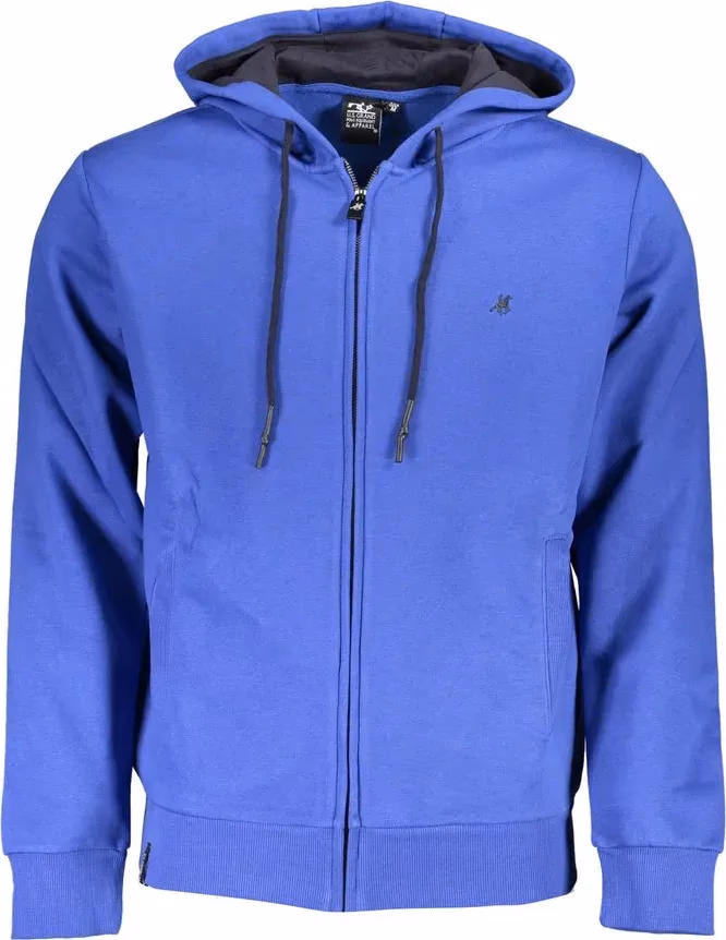 U.S. Grand Polo Blue Cotton Men Hoodie