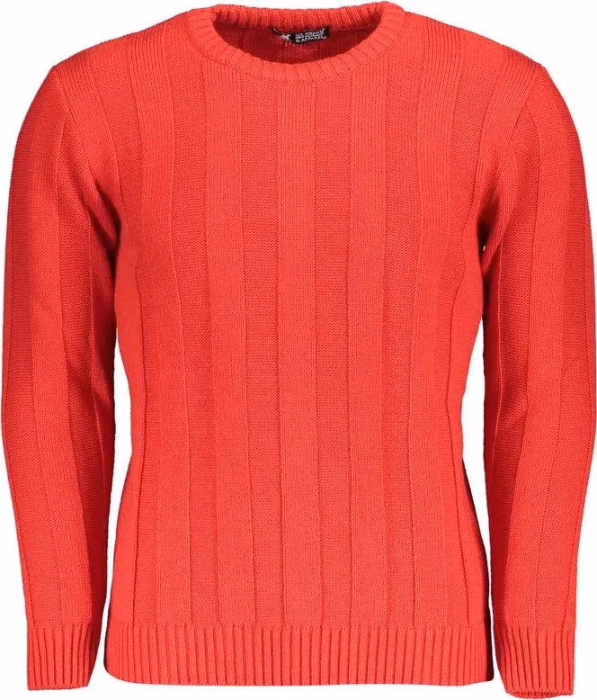 U.S. Grand Polo Red Acrylic Men's Sweater