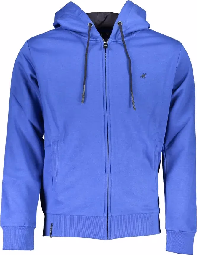U.S. Grand Polo Blue Cotton Men Hoodie
