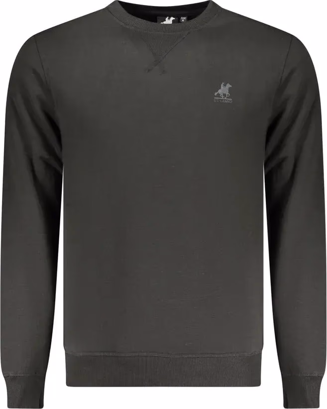 U.S. Grand Polo Black Polyester Men Sweatshirt