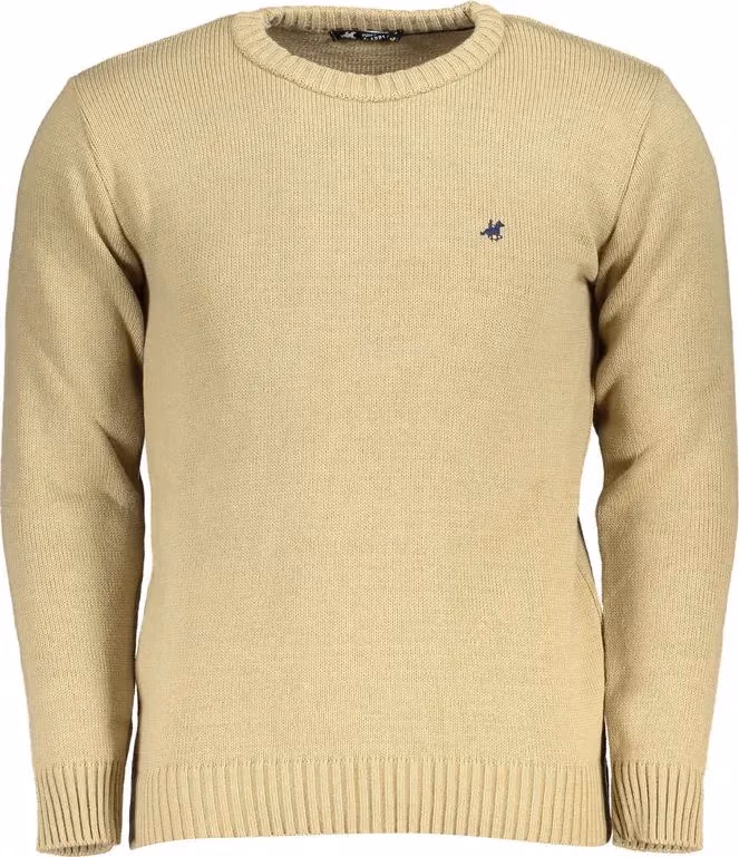 U.S. Grand Polo Beige Acrylic Men's Sweater