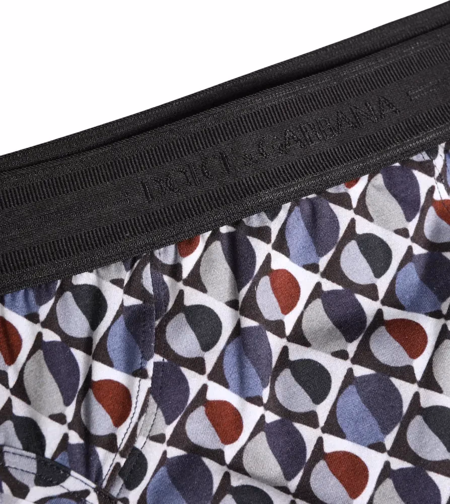 Dolce & Gabbana Multicolor Patterned Men Midi Brief Underwear