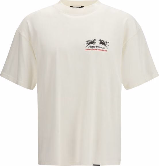 Represent White Cotton T-Shirt