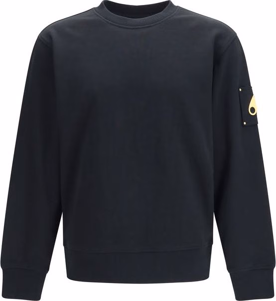 Moose Knuckles Black Cotton Sweatshirt